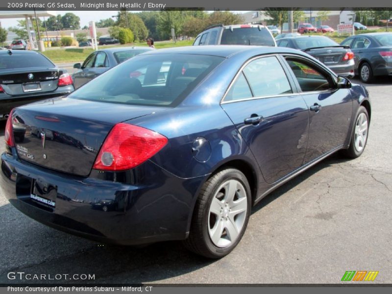 Midnight Blue Metallic / Ebony 2009 Pontiac G6 Sedan