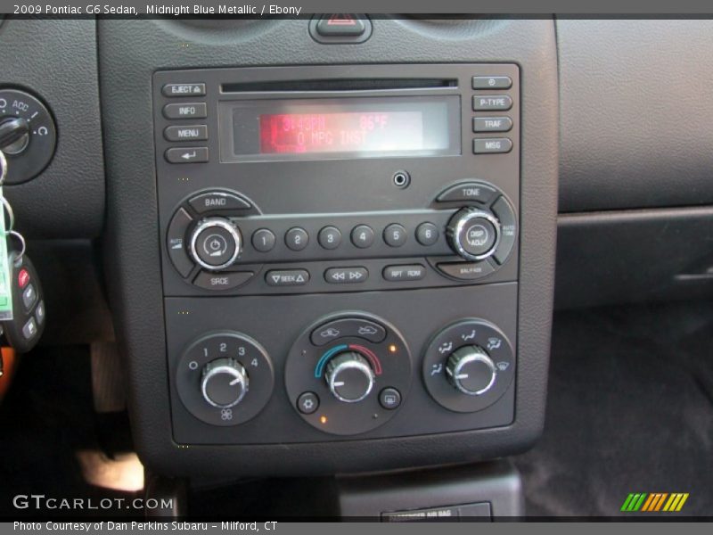 Midnight Blue Metallic / Ebony 2009 Pontiac G6 Sedan