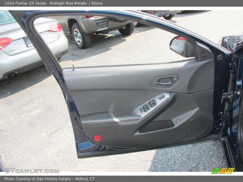 Midnight Blue Metallic / Ebony 2009 Pontiac G6 Sedan