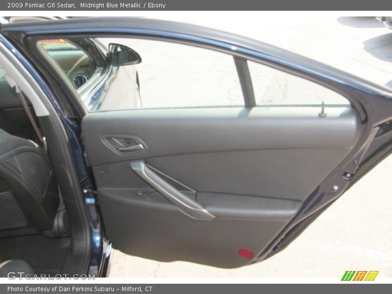 Midnight Blue Metallic / Ebony 2009 Pontiac G6 Sedan