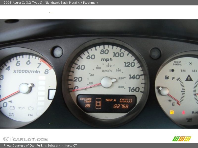 Nighthawk Black Metallic / Parchment 2003 Acura CL 3.2 Type S