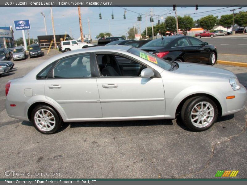 Titanium Silver Metallic / Grey 2007 Suzuki Forenza Sedan