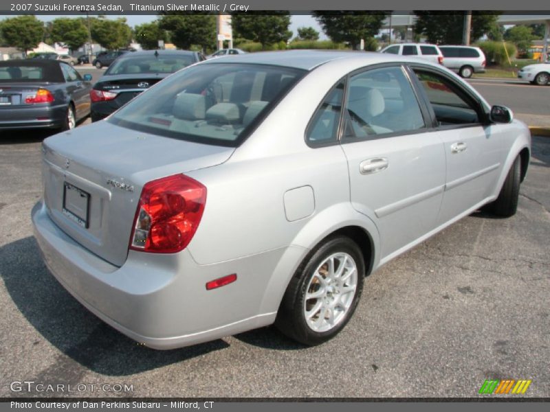 Titanium Silver Metallic / Grey 2007 Suzuki Forenza Sedan