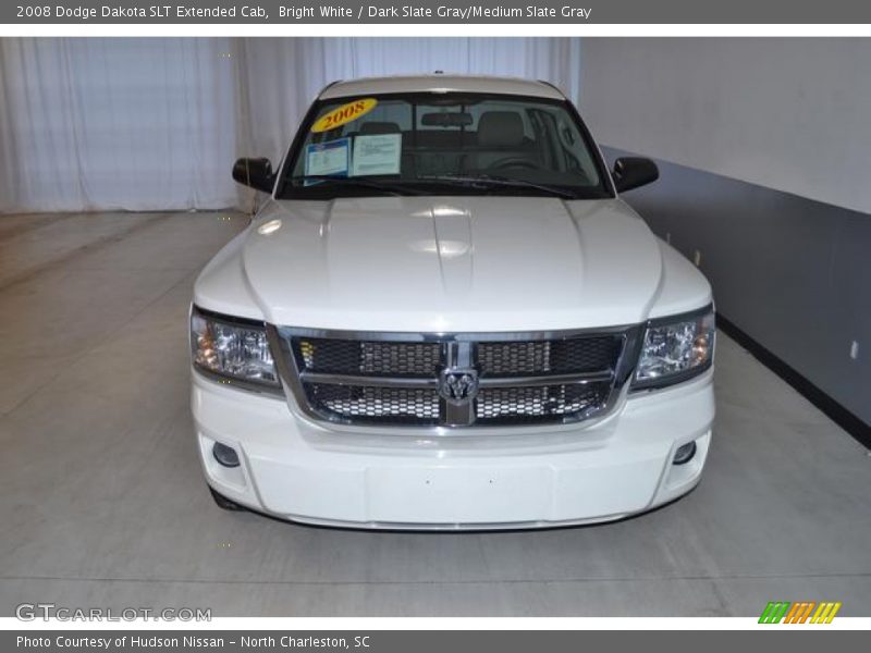 Bright White / Dark Slate Gray/Medium Slate Gray 2008 Dodge Dakota SLT Extended Cab