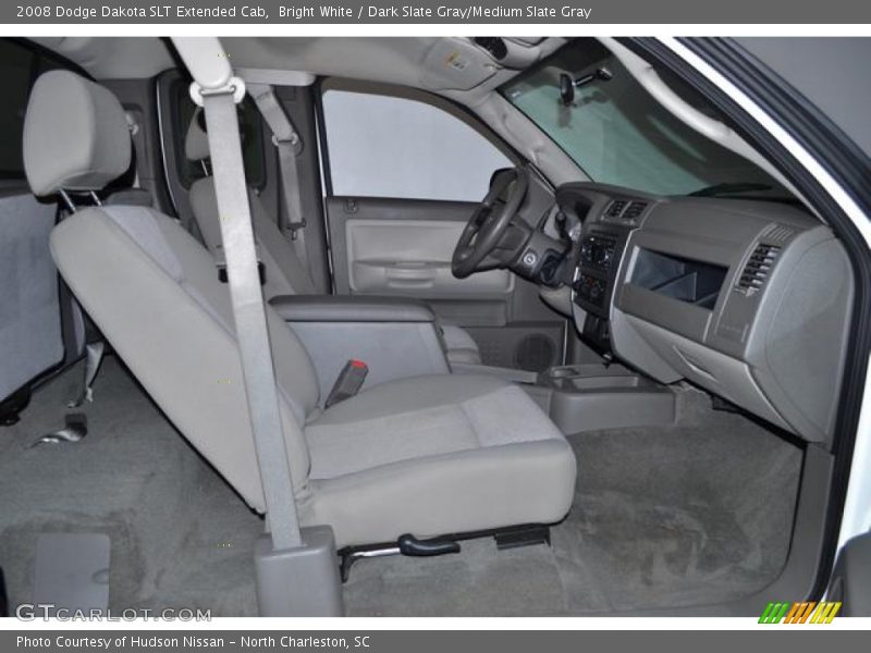 Bright White / Dark Slate Gray/Medium Slate Gray 2008 Dodge Dakota SLT Extended Cab