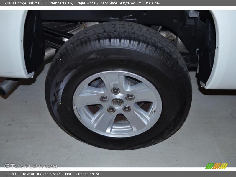 Bright White / Dark Slate Gray/Medium Slate Gray 2008 Dodge Dakota SLT Extended Cab