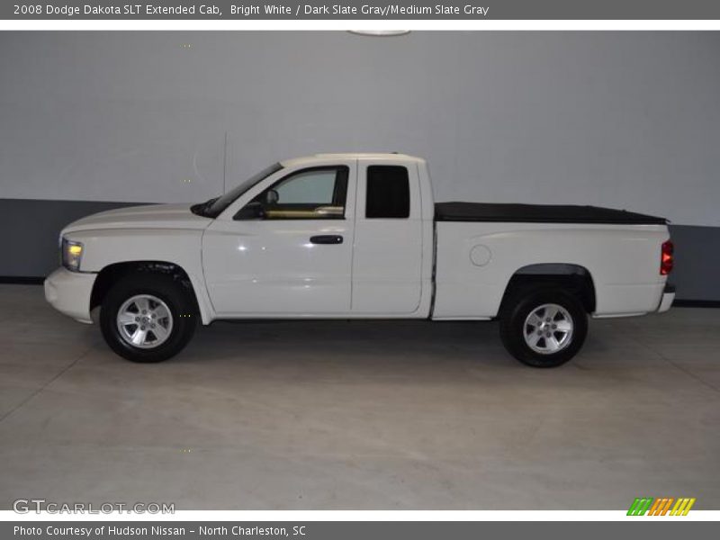 Bright White / Dark Slate Gray/Medium Slate Gray 2008 Dodge Dakota SLT Extended Cab