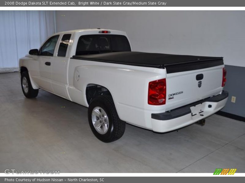 Bright White / Dark Slate Gray/Medium Slate Gray 2008 Dodge Dakota SLT Extended Cab