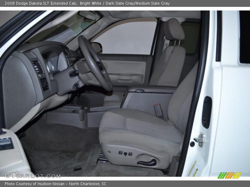 Bright White / Dark Slate Gray/Medium Slate Gray 2008 Dodge Dakota SLT Extended Cab