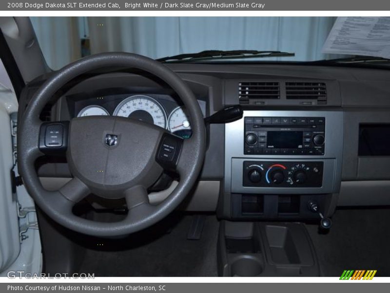 Bright White / Dark Slate Gray/Medium Slate Gray 2008 Dodge Dakota SLT Extended Cab
