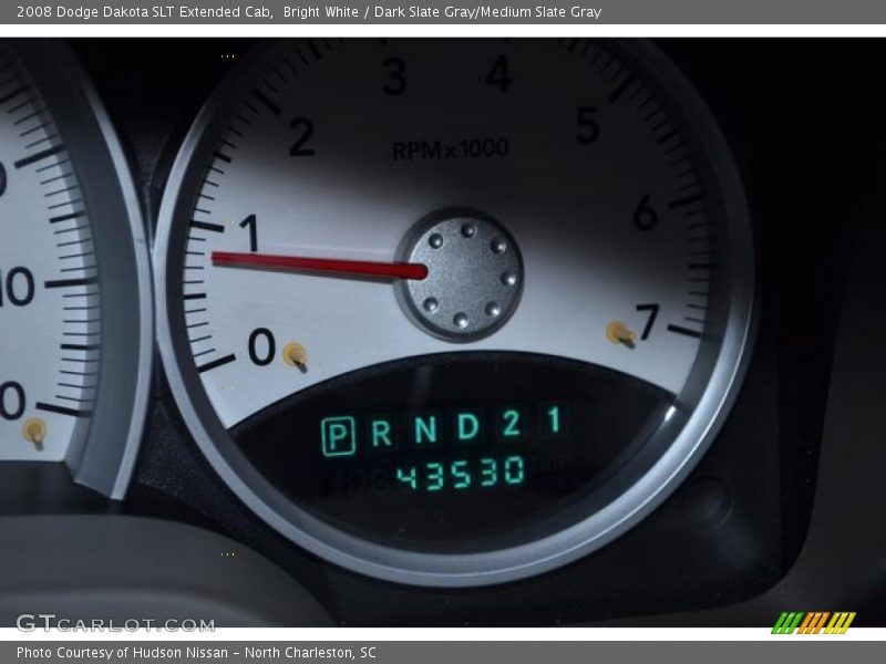 Bright White / Dark Slate Gray/Medium Slate Gray 2008 Dodge Dakota SLT Extended Cab