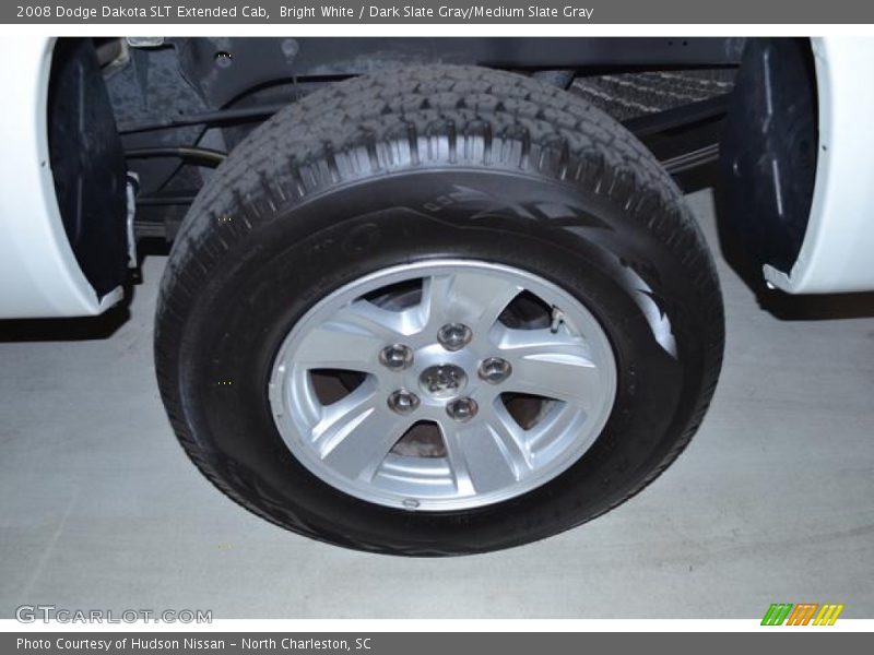 Bright White / Dark Slate Gray/Medium Slate Gray 2008 Dodge Dakota SLT Extended Cab