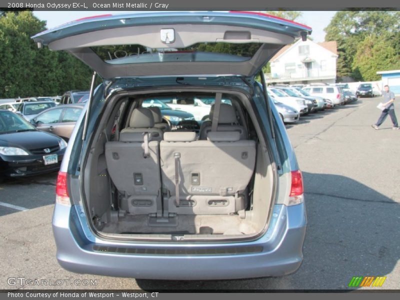 Ocean Mist Metallic / Gray 2008 Honda Odyssey EX-L