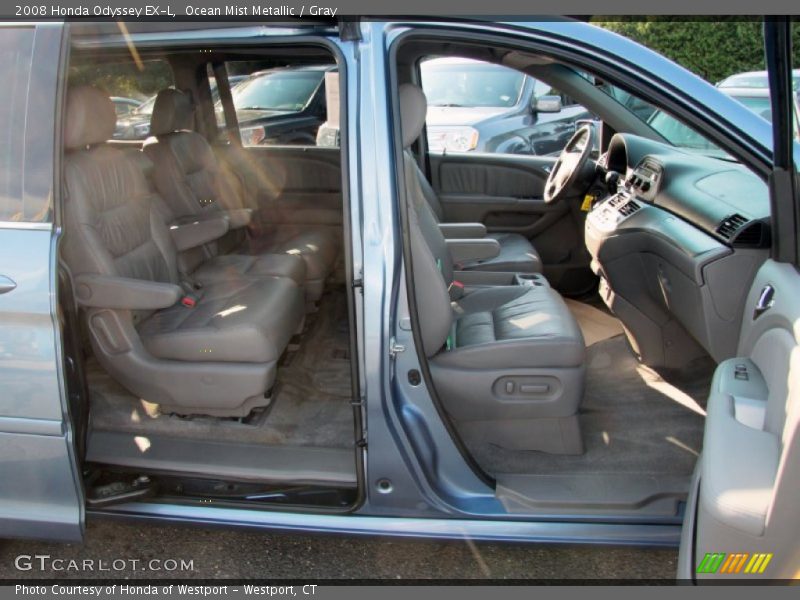 Ocean Mist Metallic / Gray 2008 Honda Odyssey EX-L