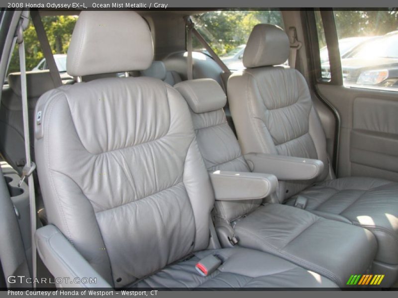 Ocean Mist Metallic / Gray 2008 Honda Odyssey EX-L