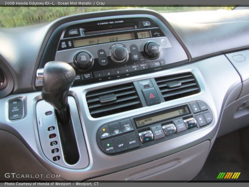 Ocean Mist Metallic / Gray 2008 Honda Odyssey EX-L