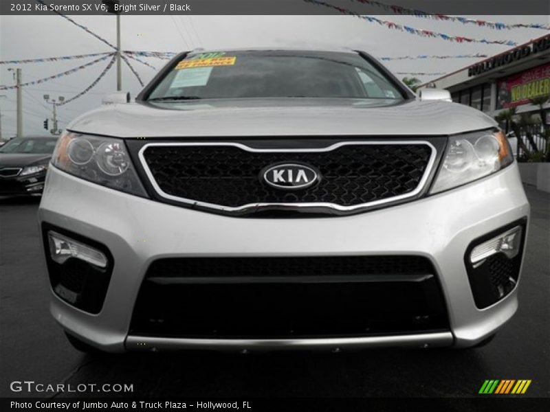 Bright Silver / Black 2012 Kia Sorento SX V6