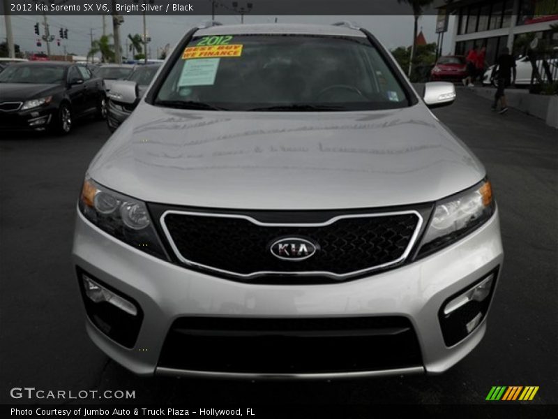 Bright Silver / Black 2012 Kia Sorento SX V6