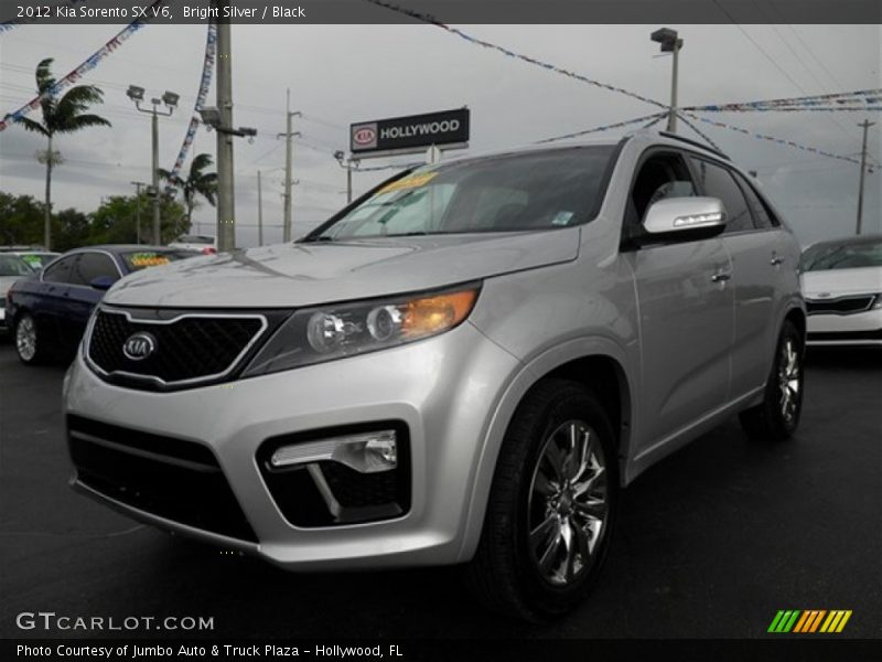 Bright Silver / Black 2012 Kia Sorento SX V6