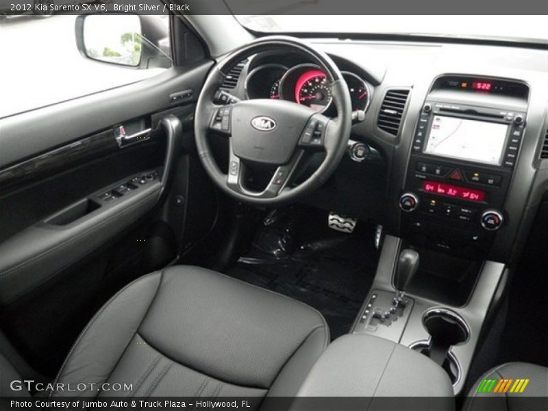 Bright Silver / Black 2012 Kia Sorento SX V6
