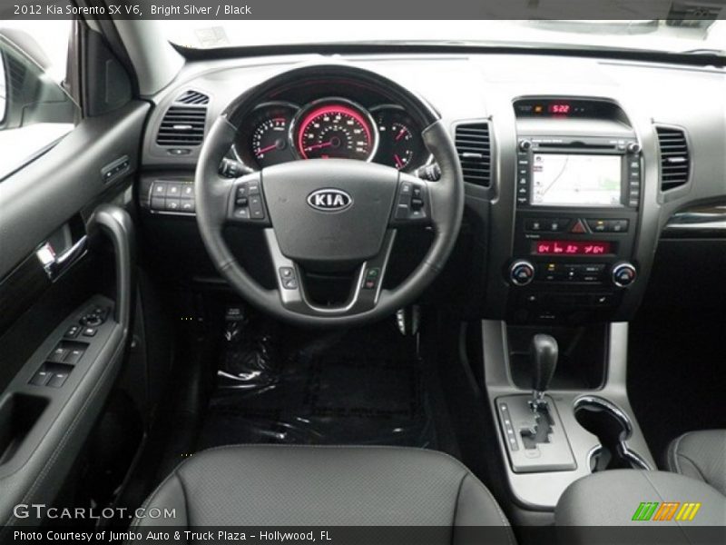 Bright Silver / Black 2012 Kia Sorento SX V6