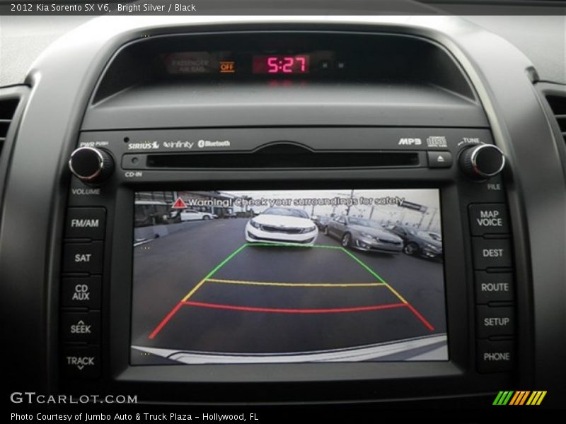 Bright Silver / Black 2012 Kia Sorento SX V6