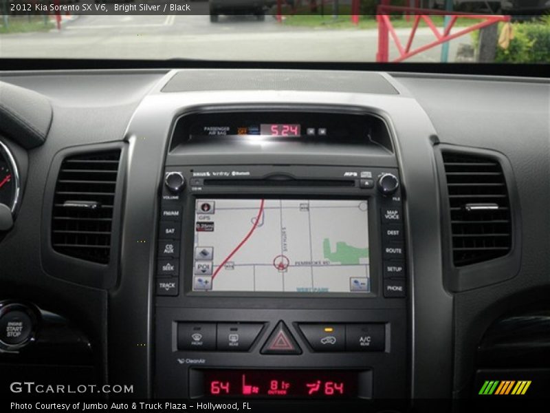 Bright Silver / Black 2012 Kia Sorento SX V6