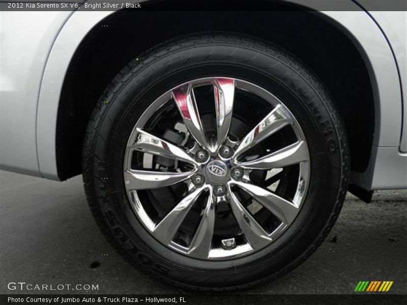 Bright Silver / Black 2012 Kia Sorento SX V6
