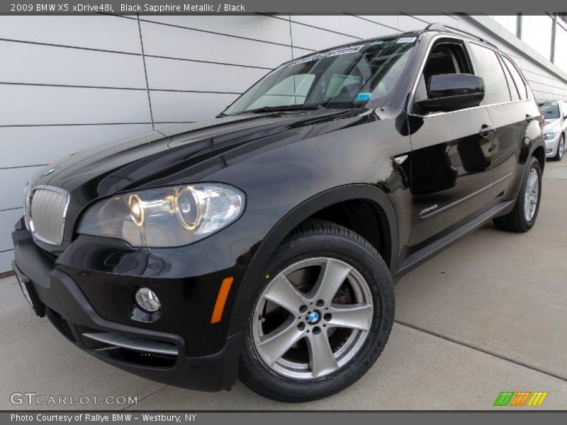 Black Sapphire Metallic / Black 2009 BMW X5 xDrive48i
