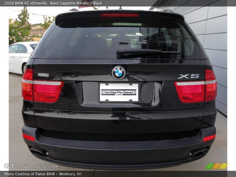 Black Sapphire Metallic / Black 2009 BMW X5 xDrive48i