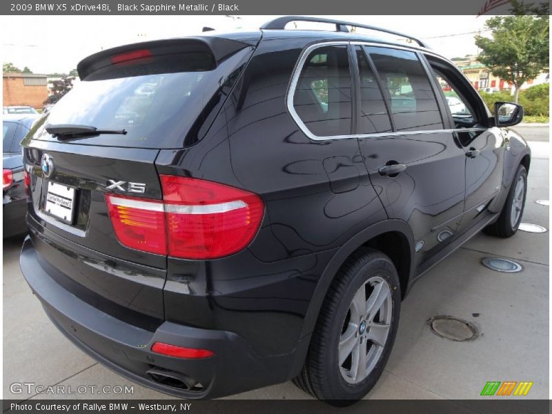 Black Sapphire Metallic / Black 2009 BMW X5 xDrive48i