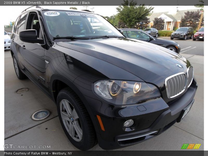 Black Sapphire Metallic / Black 2009 BMW X5 xDrive48i