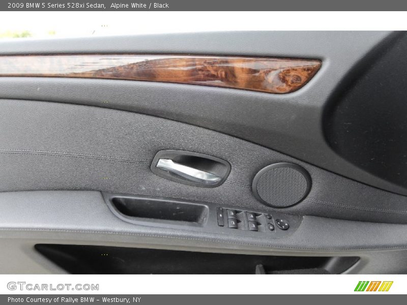 Alpine White / Black 2009 BMW 5 Series 528xi Sedan