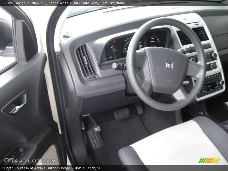Stone White / Dark Slate Gray/Light Graystone 2009 Dodge Journey SXT