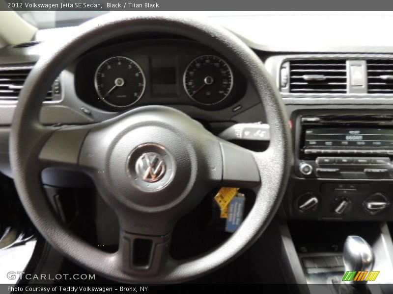 Black / Titan Black 2012 Volkswagen Jetta SE Sedan