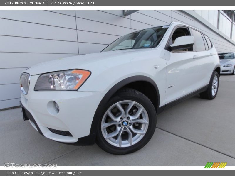 Alpine White / Sand Beige 2012 BMW X3 xDrive 35i