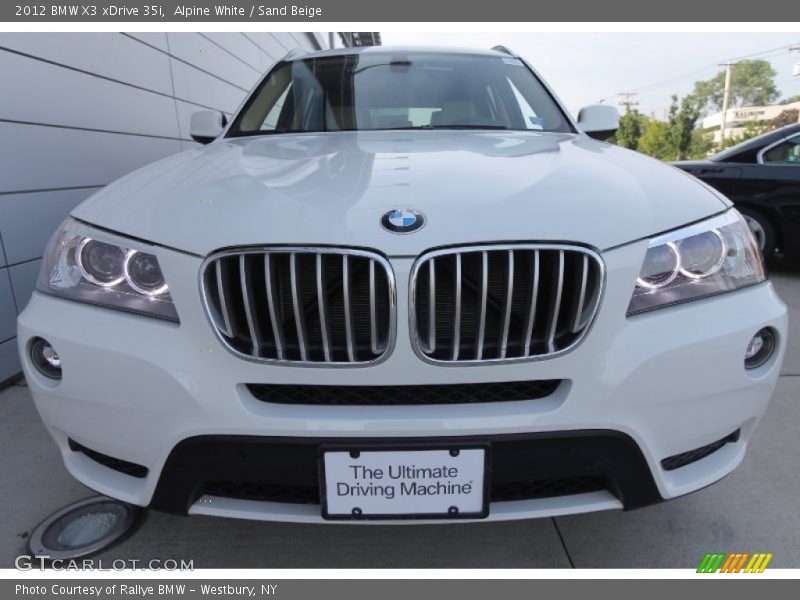 Alpine White / Sand Beige 2012 BMW X3 xDrive 35i