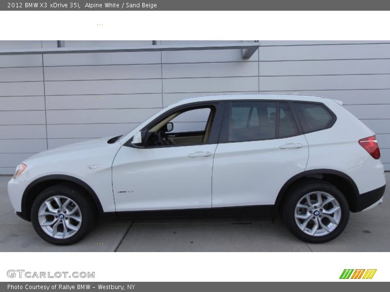 Alpine White / Sand Beige 2012 BMW X3 xDrive 35i