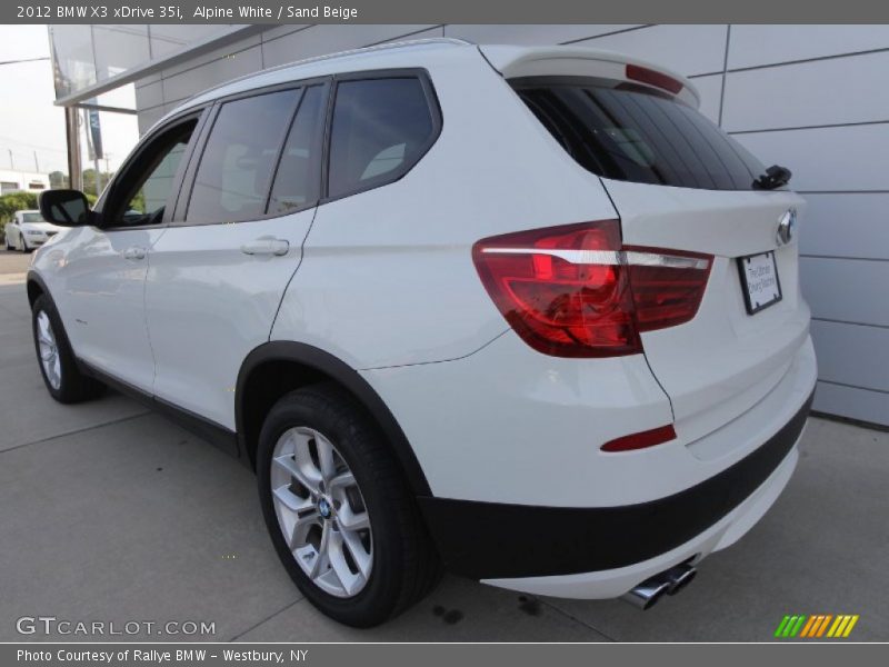 Alpine White / Sand Beige 2012 BMW X3 xDrive 35i