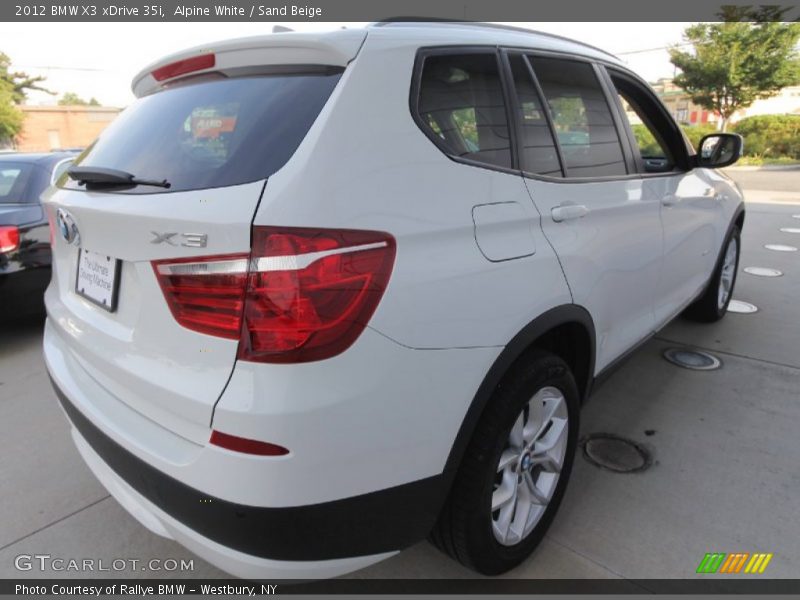 Alpine White / Sand Beige 2012 BMW X3 xDrive 35i