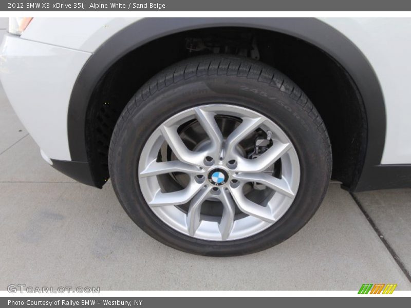 Alpine White / Sand Beige 2012 BMW X3 xDrive 35i