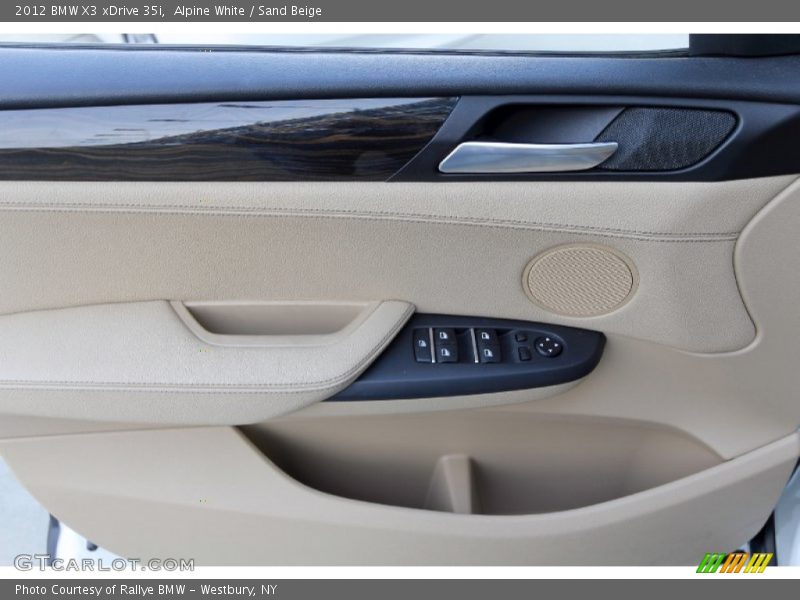 Alpine White / Sand Beige 2012 BMW X3 xDrive 35i