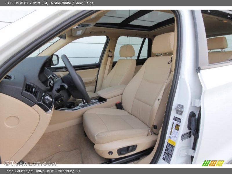 Alpine White / Sand Beige 2012 BMW X3 xDrive 35i