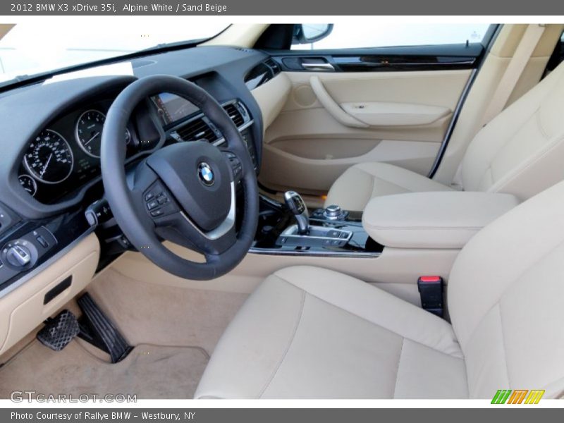 Alpine White / Sand Beige 2012 BMW X3 xDrive 35i