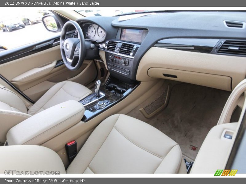 Alpine White / Sand Beige 2012 BMW X3 xDrive 35i