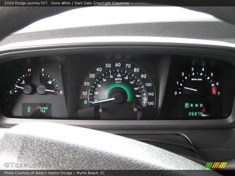 Stone White / Dark Slate Gray/Light Graystone 2009 Dodge Journey SXT