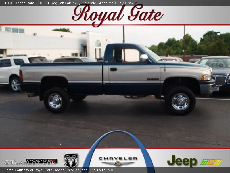 Emerald Green Metallic / Gray 1996 Dodge Ram 2500 LT Regular Cab 4x4