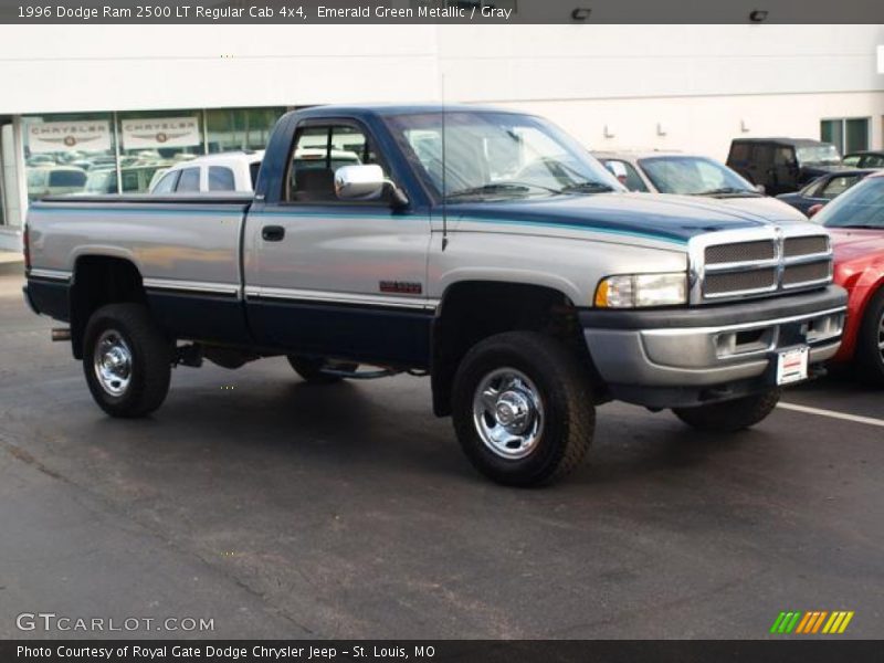 Emerald Green Metallic / Gray 1996 Dodge Ram 2500 LT Regular Cab 4x4