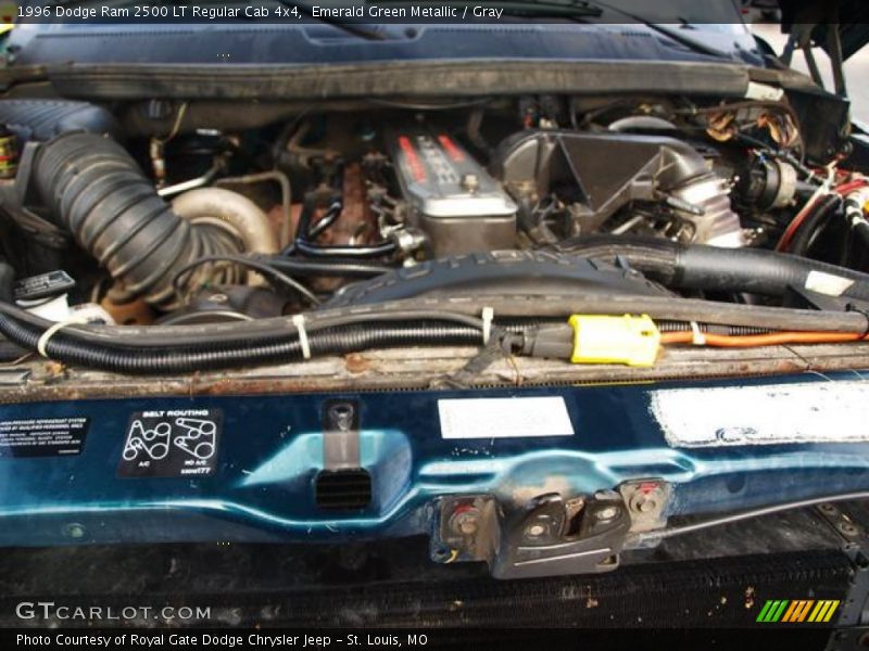 Emerald Green Metallic / Gray 1996 Dodge Ram 2500 LT Regular Cab 4x4