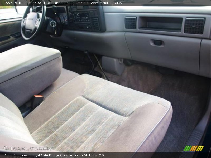 Emerald Green Metallic / Gray 1996 Dodge Ram 2500 LT Regular Cab 4x4